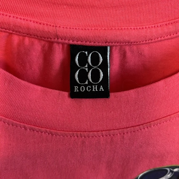 COCO ROCHA Teddy Bear Graphic Crop T-Shirt, One Size - Picture 4 of 9